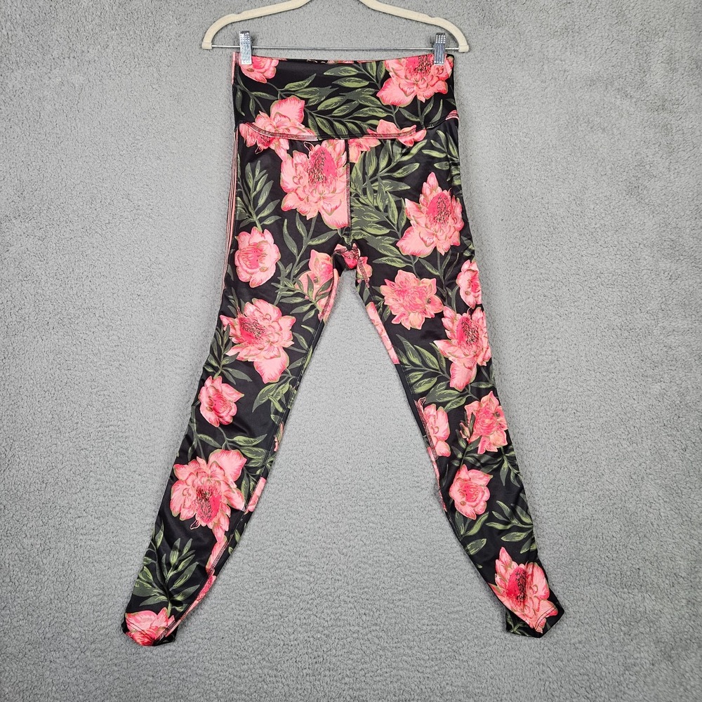 Beyond Yoga Women's High Rise Protes Vine tropical Side Stripes Pant Sz L